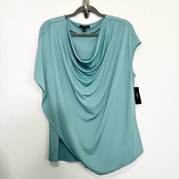 Alfani Women's Plus Size Asymmetrical Drape-Neck Top,
Size 1X - Picture 3 of 6